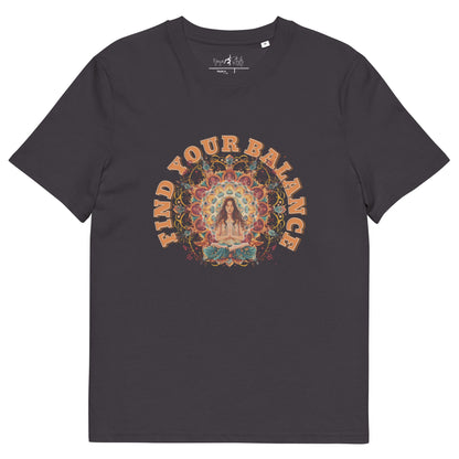 Unisex - Bio - Baumwoll - T-Shirt Achtsamkeit & Meditation - YogaStylz