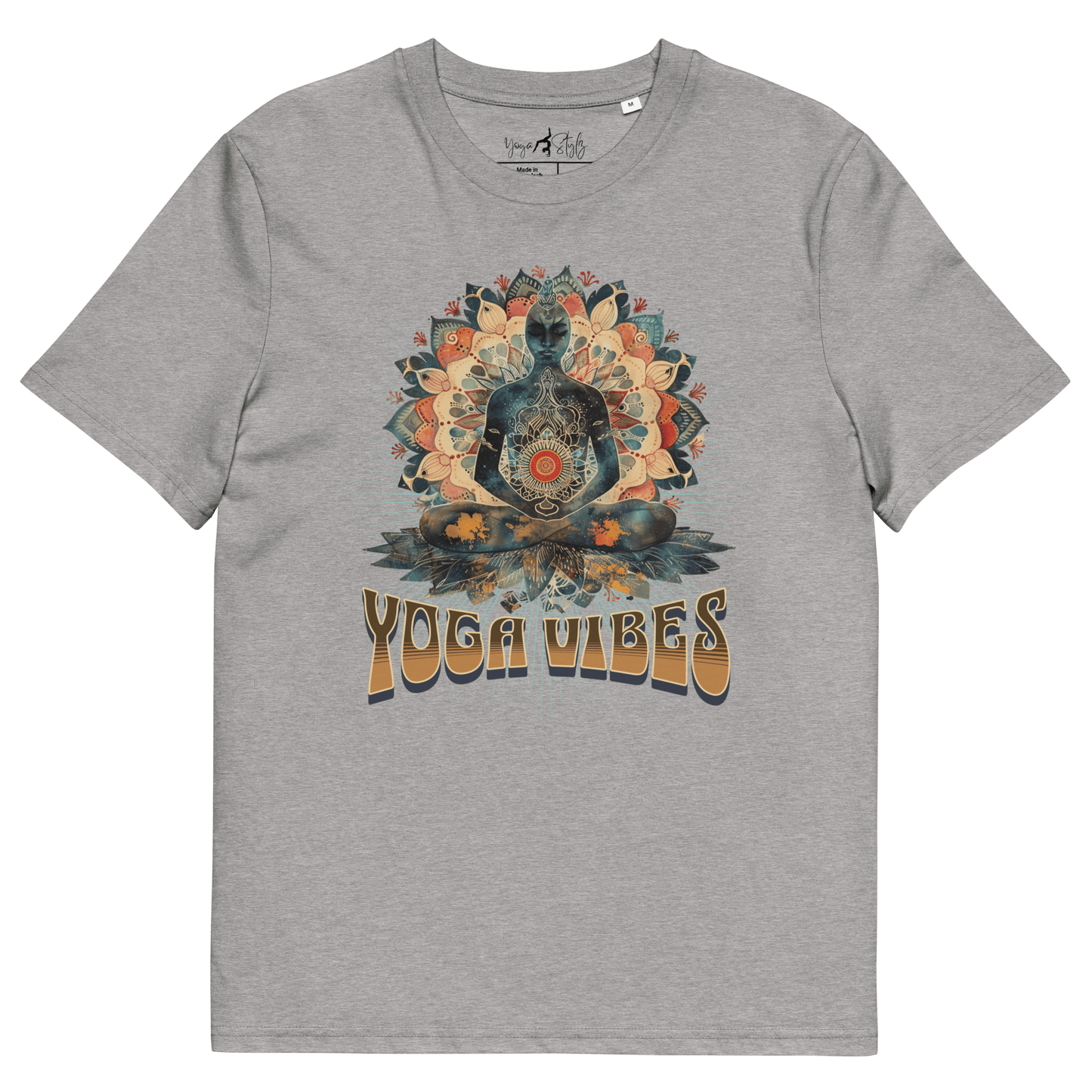 Unisex - Bio - Baumwoll - T-Shirt Achtsamkeit & Meditation - YogaStylz