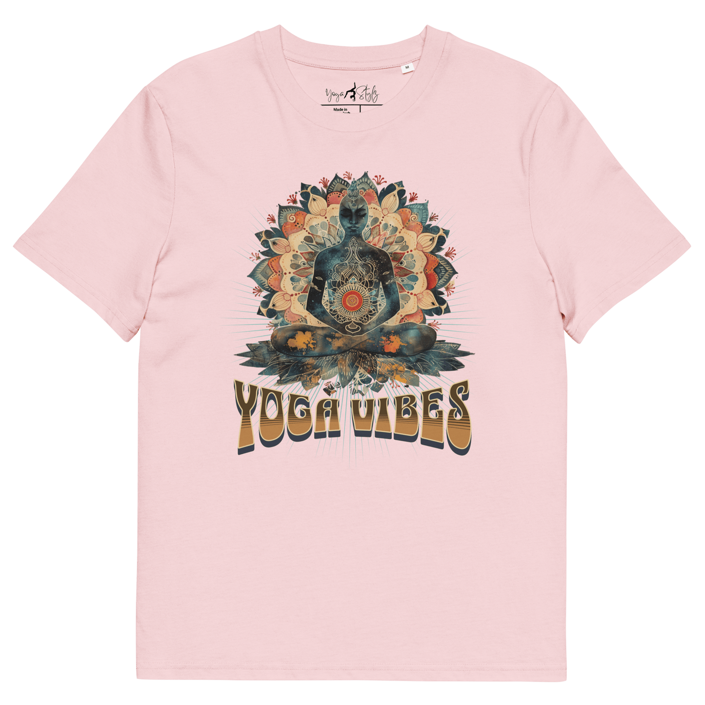 Unisex - Bio - Baumwoll - T-Shirt Achtsamkeit & Meditation - YogaStylz