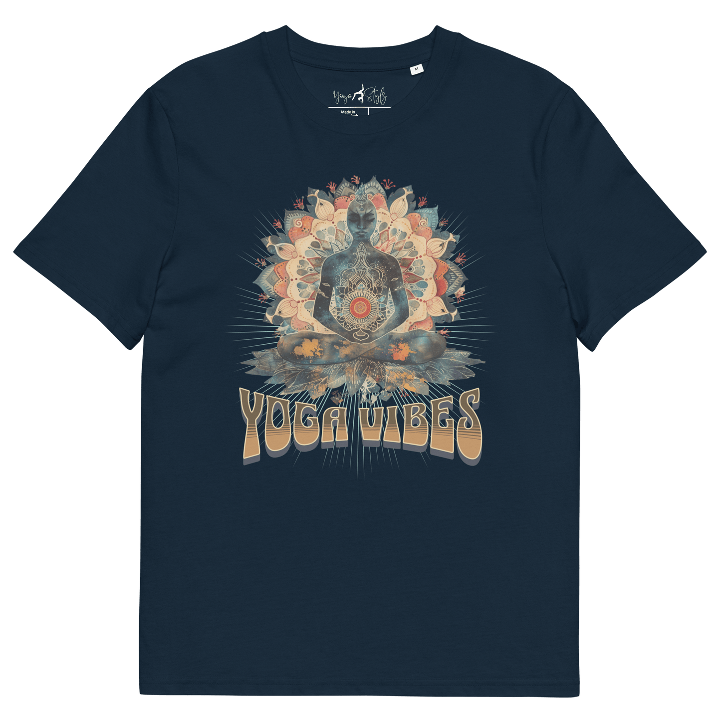 Unisex - Bio - Baumwoll - T-Shirt Achtsamkeit & Meditation - YogaStylz