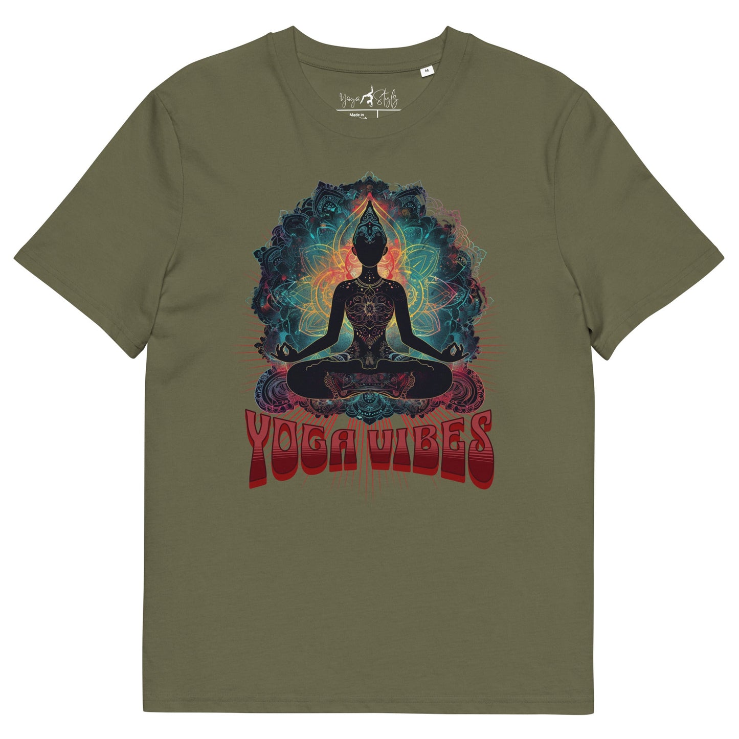 Unisex - Bio - Baumwoll - T-Shirt Achtsamkeit & Meditation - YogaStylz