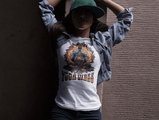 Unisex - Bio - Baumwoll - T-Shirt Achtsamkeit & Meditation - YogaStylz