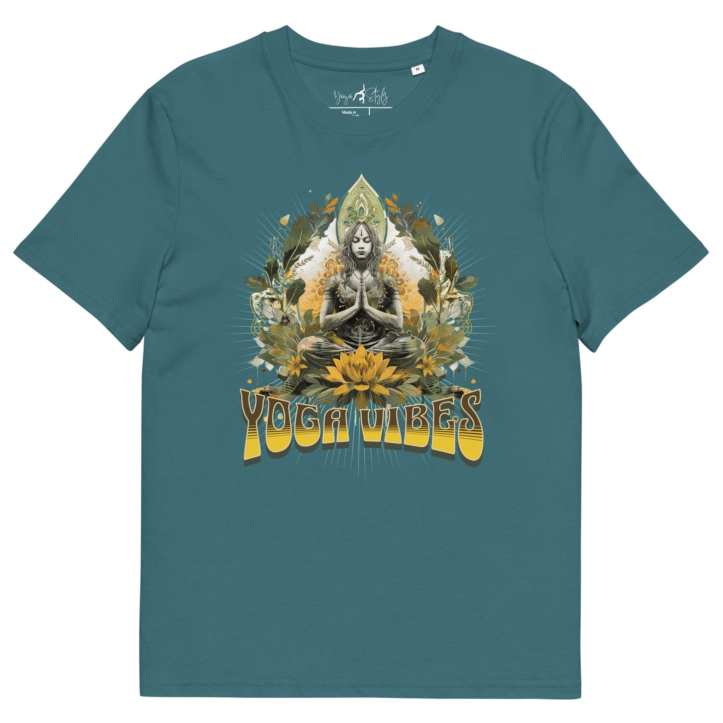 Unisex - Bio - Baumwoll - T-Shirt Achtsamkeit & Meditation - YogaStylz