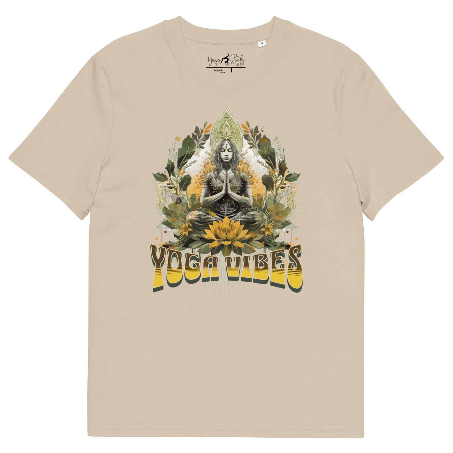 Unisex - Bio - Baumwoll - T-Shirt Achtsamkeit & Meditation - YogaStylz