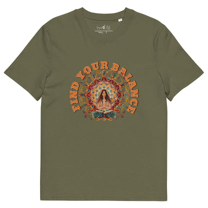 Unisex - Bio - Baumwoll - T-Shirt Achtsamkeit & Meditation - YogaStylz
