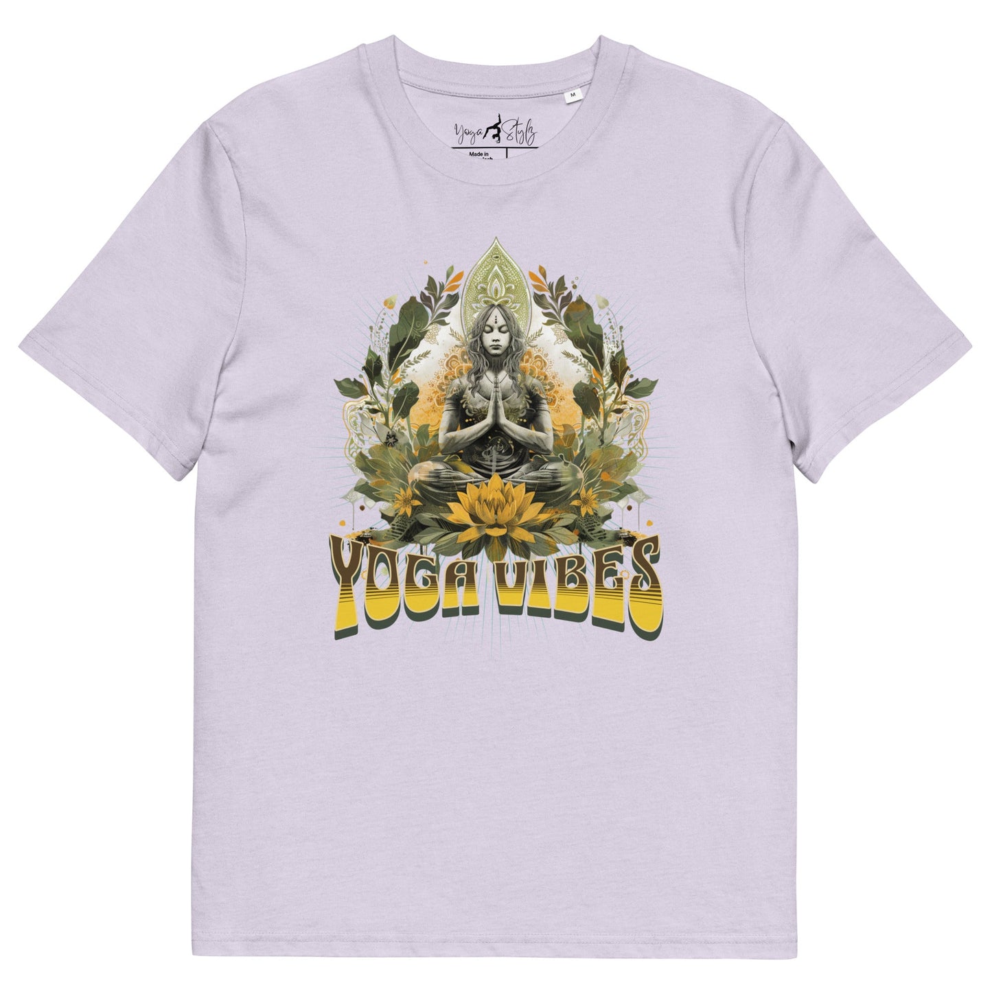 Unisex - Bio - Baumwoll - T-Shirt Achtsamkeit & Meditation - YogaStylz