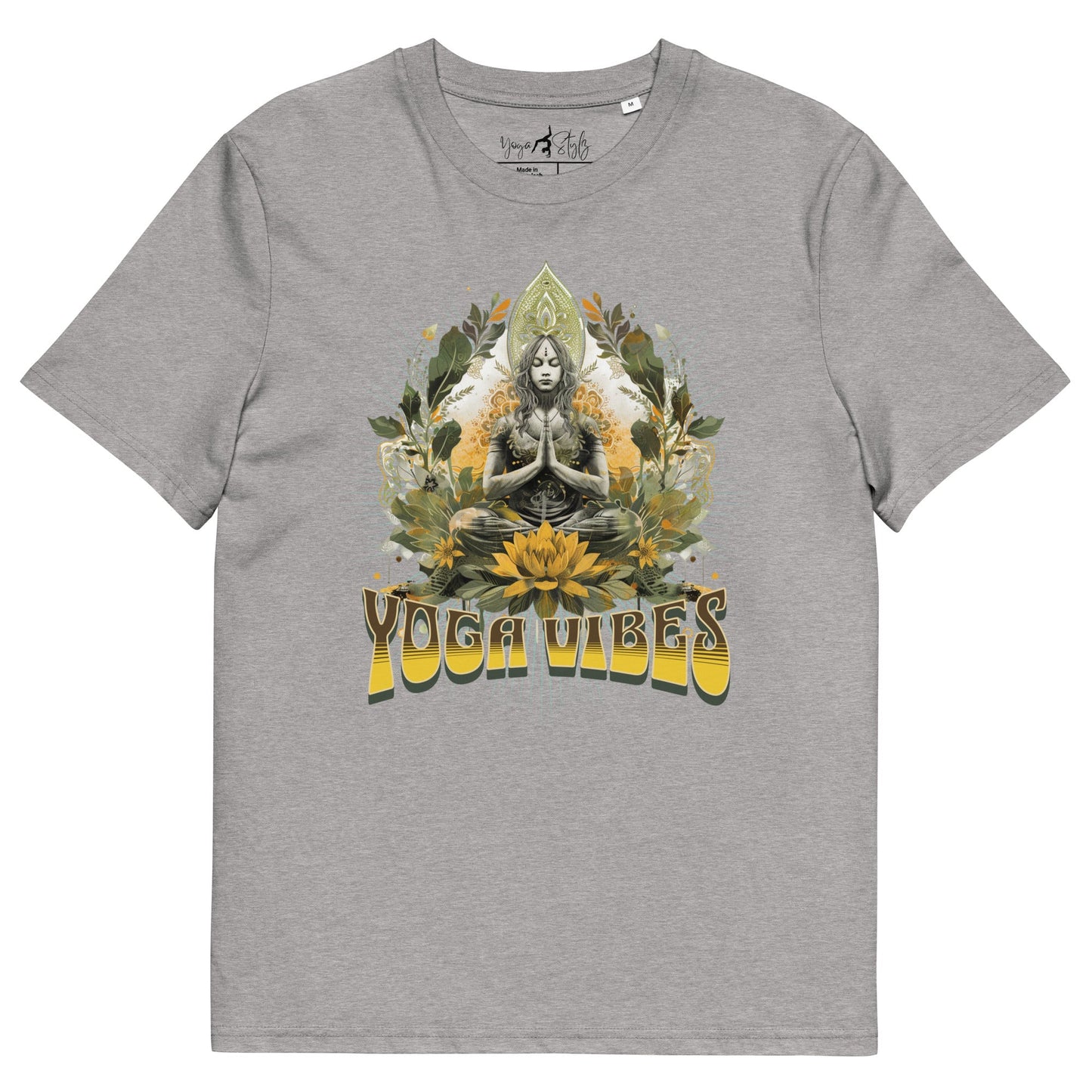 Unisex - Bio - Baumwoll - T-Shirt Achtsamkeit & Meditation - YogaStylz