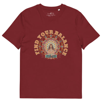 Unisex - Bio - Baumwoll - T-Shirt Achtsamkeit & Meditation - YogaStylz