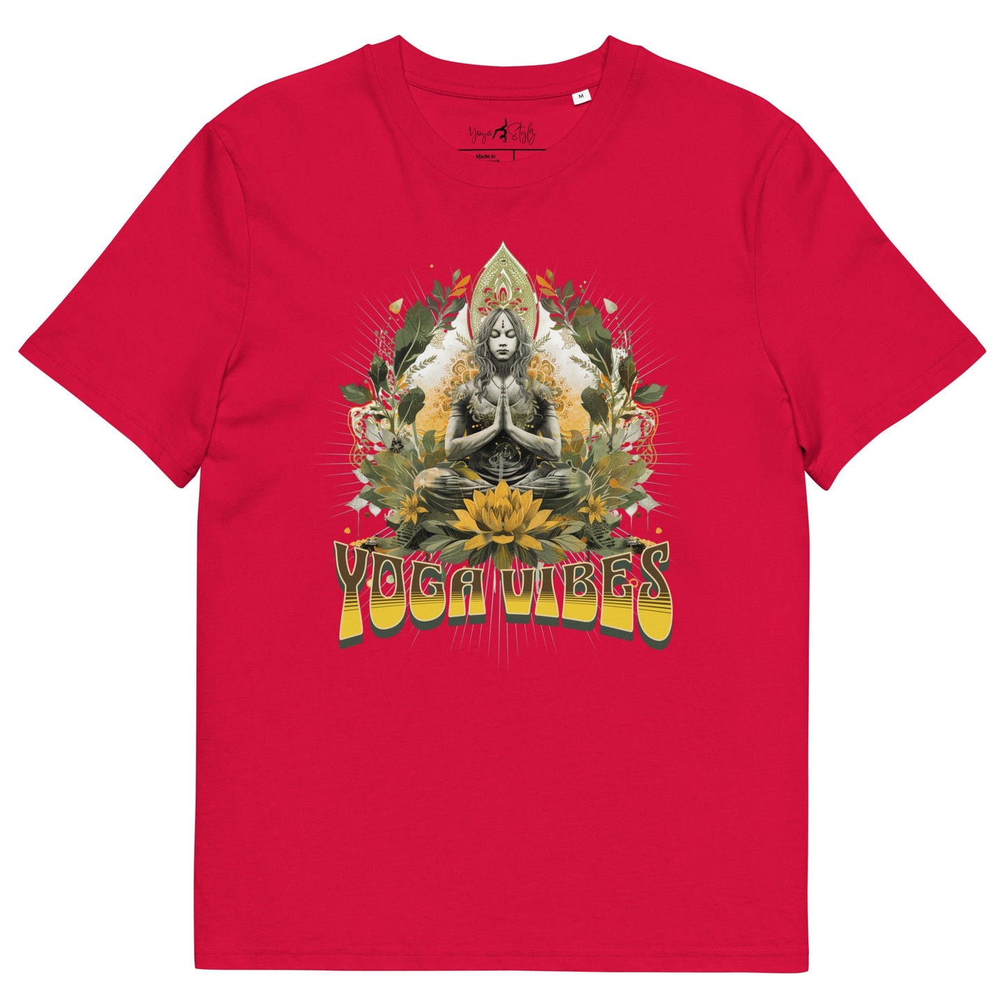 Unisex - Bio - Baumwoll - T-Shirt Achtsamkeit & Meditation - YogaStylz
