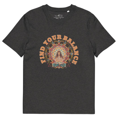 Unisex - Bio - Baumwoll - T-Shirt Achtsamkeit & Meditation - YogaStylz