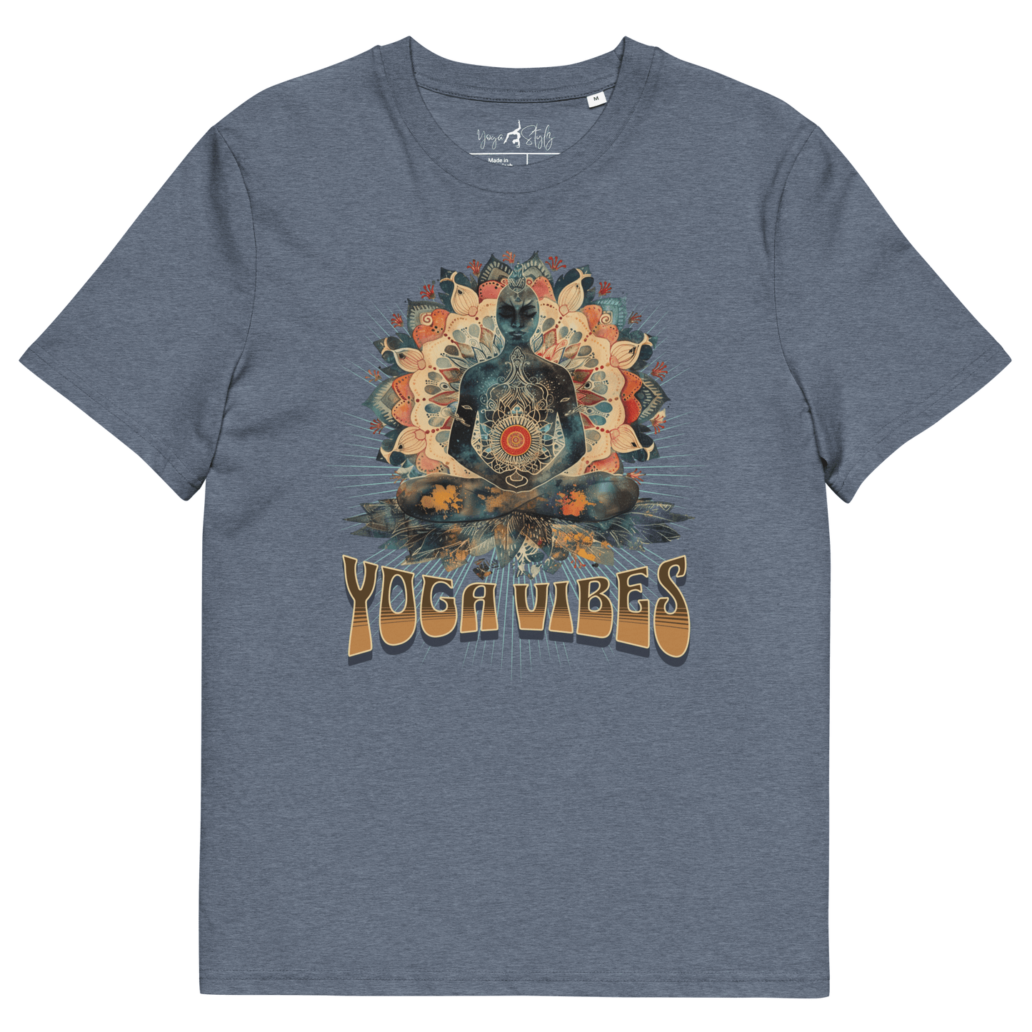 Unisex - Bio - Baumwoll - T-Shirt Achtsamkeit & Meditation - YogaStylz