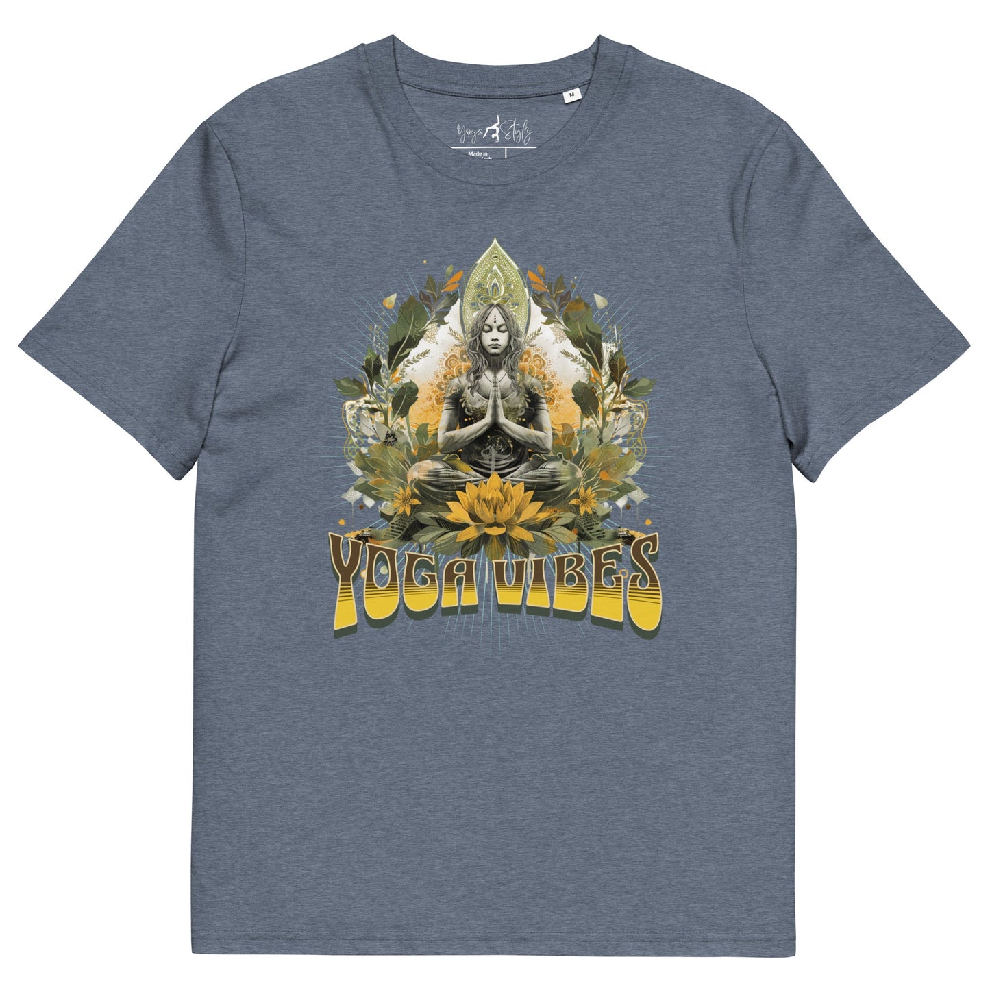 Unisex - Bio - Baumwoll - T-Shirt Achtsamkeit & Meditation - YogaStylz