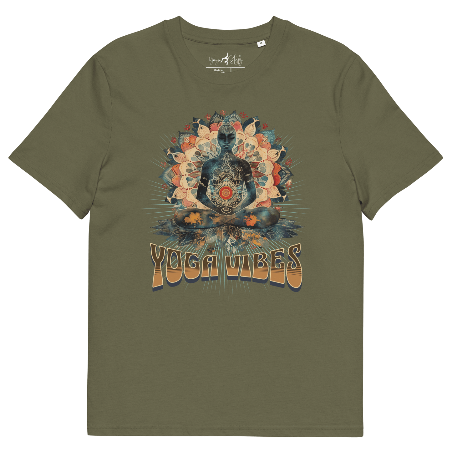 Unisex - Bio - Baumwoll - T-Shirt Achtsamkeit & Meditation - YogaStylz