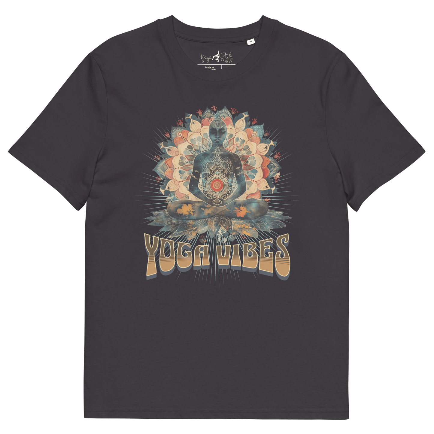 Unisex - Bio - Baumwoll - T-Shirt Achtsamkeit & Meditation - YogaStylz