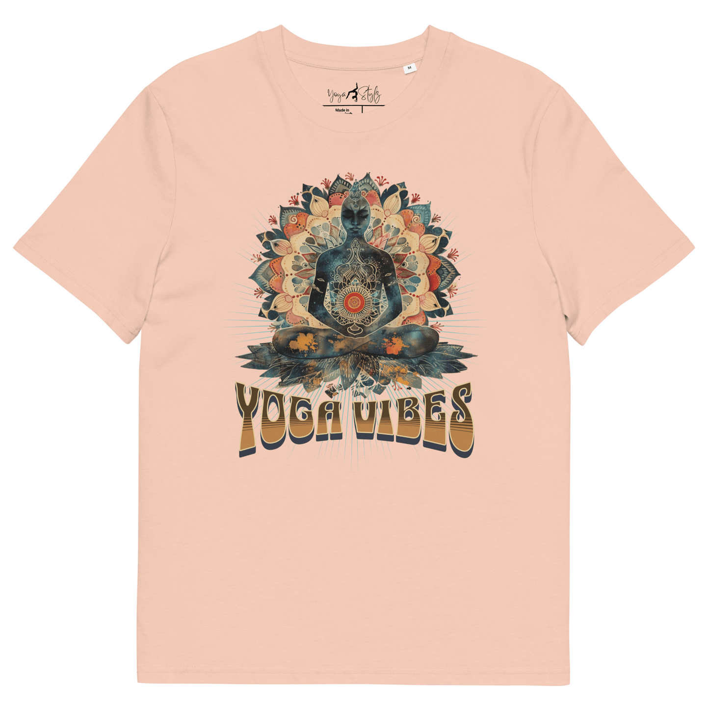 Unisex - Bio - Baumwoll - T-Shirt Achtsamkeit & Meditation - YogaStylz