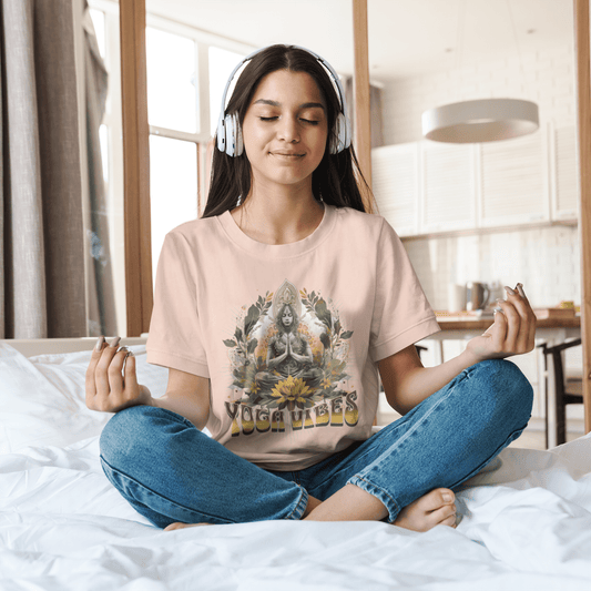 Unisex - Bio - Baumwoll - T-Shirt Achtsamkeit & Meditation - YogaStylz