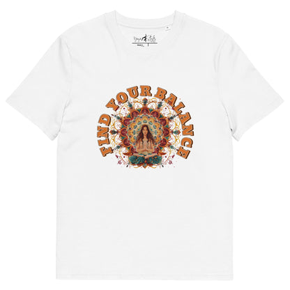 Unisex - Bio - Baumwoll - T-Shirt Achtsamkeit & Meditation - YogaStylz