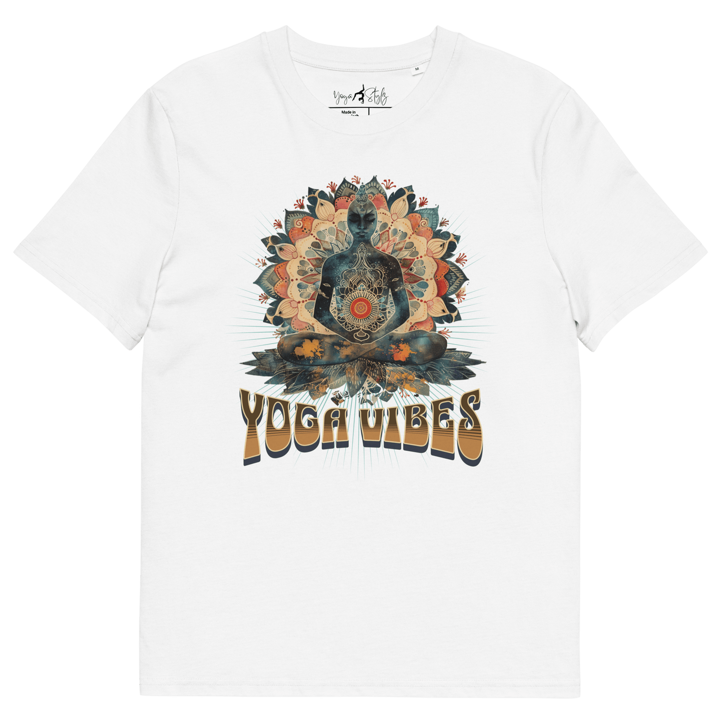 Unisex - Bio - Baumwoll - T-Shirt Achtsamkeit & Meditation - YogaStylz
