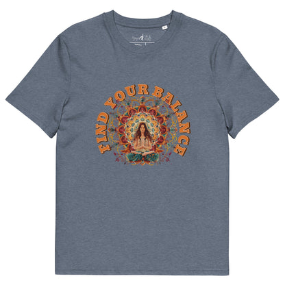 Unisex - Bio - Baumwoll - T-Shirt Achtsamkeit & Meditation - YogaStylz