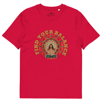 Unisex - Bio - Baumwoll - T-Shirt Achtsamkeit & Meditation - YogaStylz
