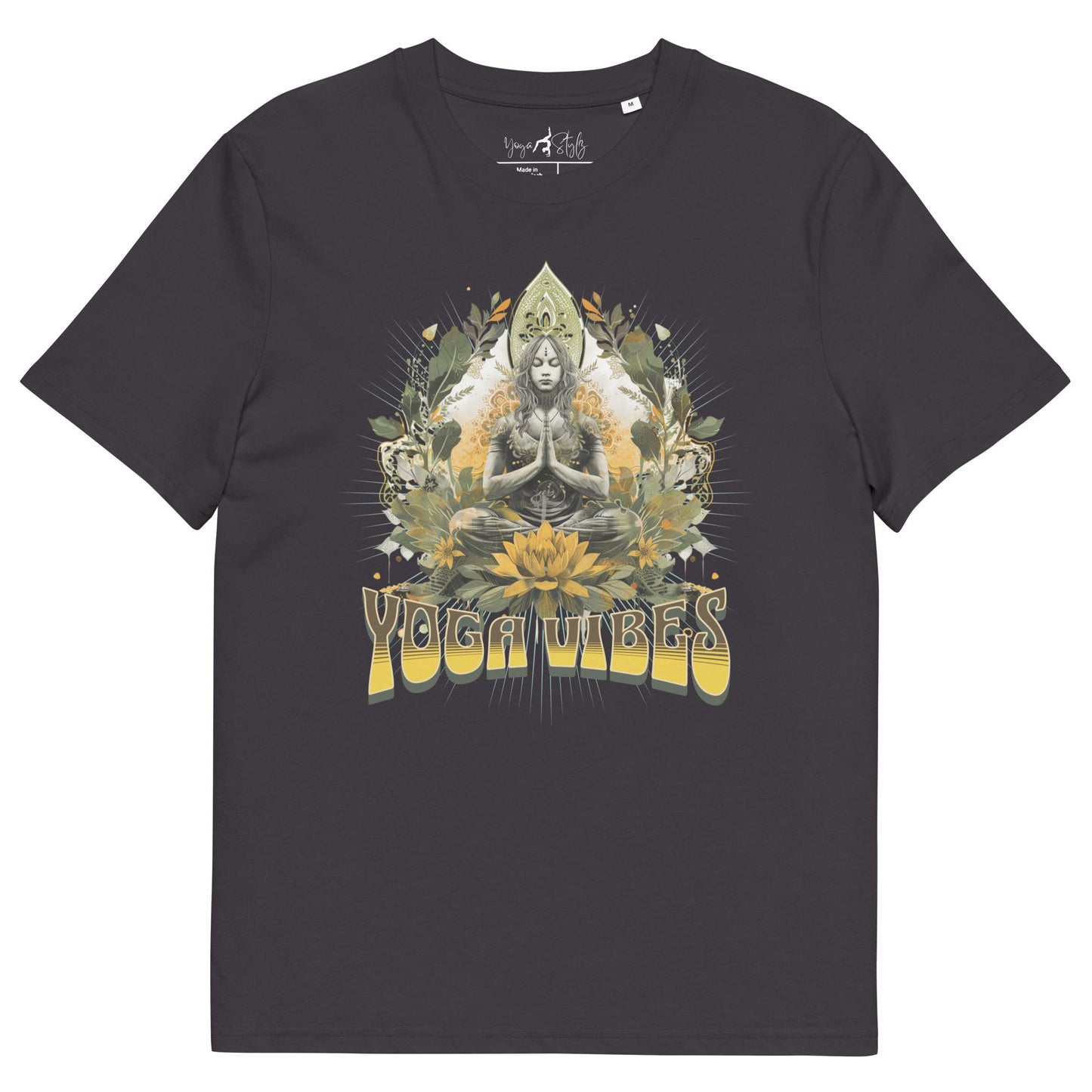 Unisex - Bio - Baumwoll - T-Shirt Achtsamkeit & Meditation - YogaStylz