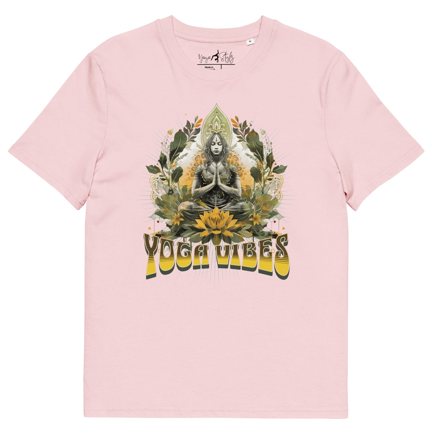 Unisex - Bio - Baumwoll - T-Shirt Achtsamkeit & Meditation - YogaStylz