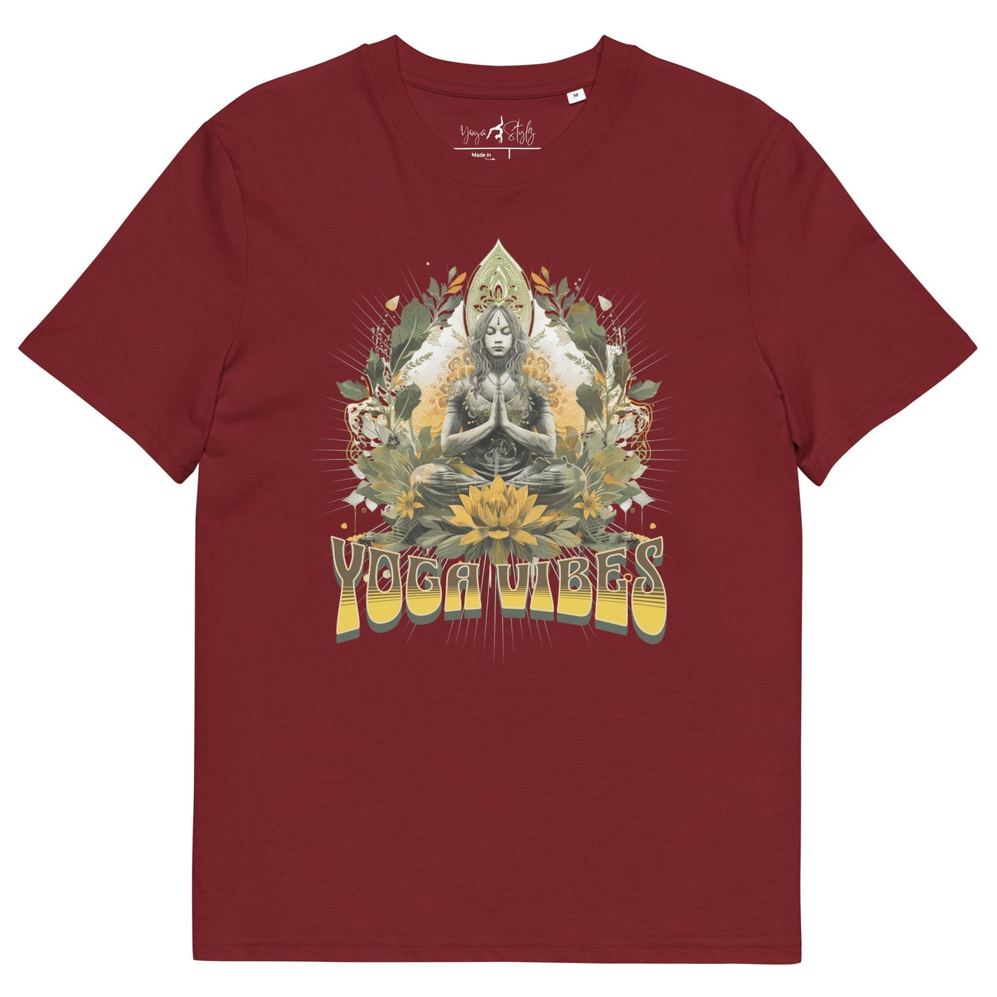 Unisex - Bio - Baumwoll - T-Shirt Achtsamkeit & Meditation - YogaStylz