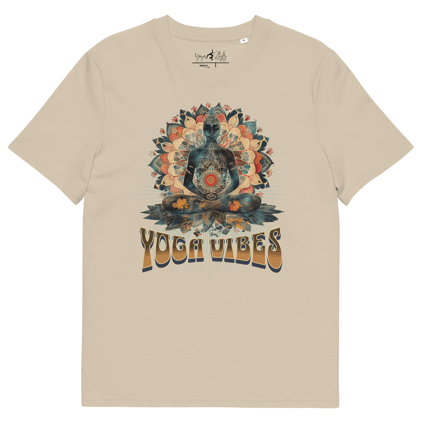 Unisex - Bio - Baumwoll - T-Shirt Achtsamkeit & Meditation - YogaStylz