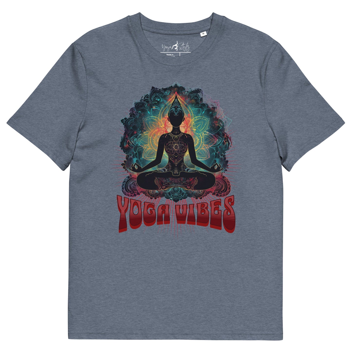 Unisex - Bio - Baumwoll - T-Shirt Achtsamkeit & Meditation - YogaStylz