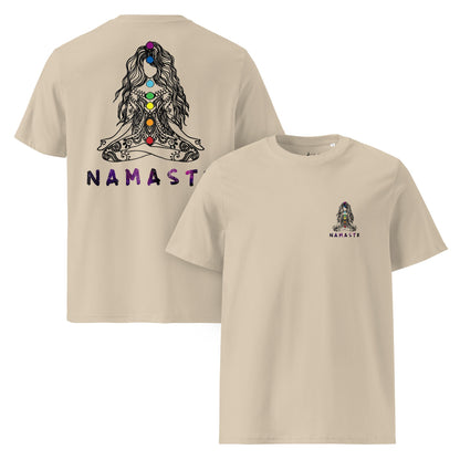 Unisex - Bio - Baumwoll - T-Shirt Chakra Namaste Boho Yoga - YogaStylz