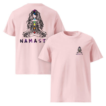 Unisex - Bio - Baumwoll - T-Shirt Chakra Namaste Boho Yoga - YogaStylz