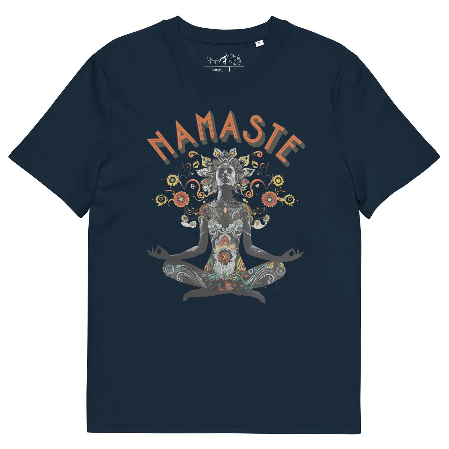 Unisex - Bio - Baumwoll - T-Shirt meditierender Frau - YogaStylz