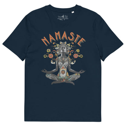 Unisex - Bio - Baumwoll - T-Shirt meditierender Frau - YogaStylz