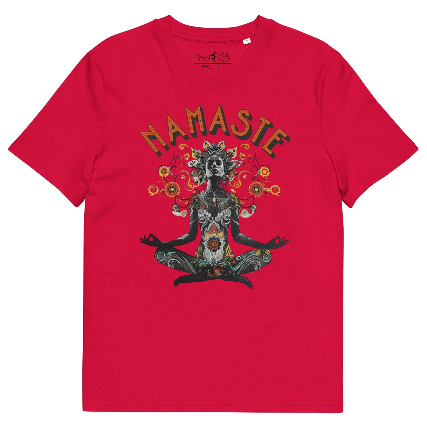 Unisex - Bio - Baumwoll - T-Shirt meditierender Frau - YogaStylz