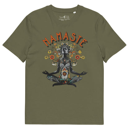 Unisex - Bio - Baumwoll - T-Shirt meditierender Frau - YogaStylz