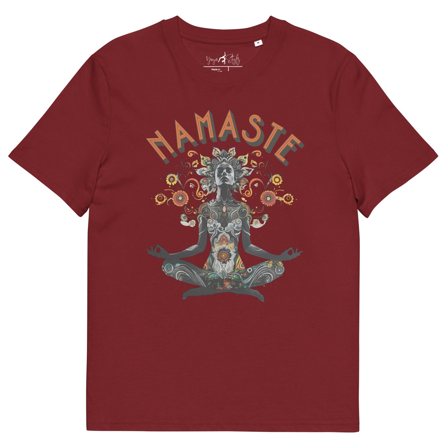 Unisex - Bio - Baumwoll - T-Shirt meditierender Frau - YogaStylz