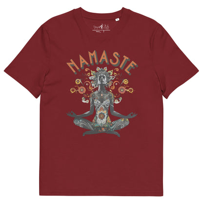 Unisex - Bio - Baumwoll - T-Shirt meditierender Frau - YogaStylz