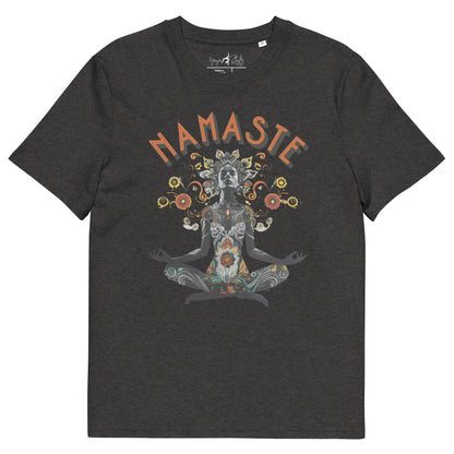 Unisex - Bio - Baumwoll - T-Shirt meditierender Frau - YogaStylz