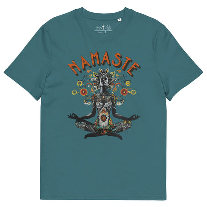 Unisex - Bio - Baumwoll - T-Shirt meditierender Frau - YogaStylz