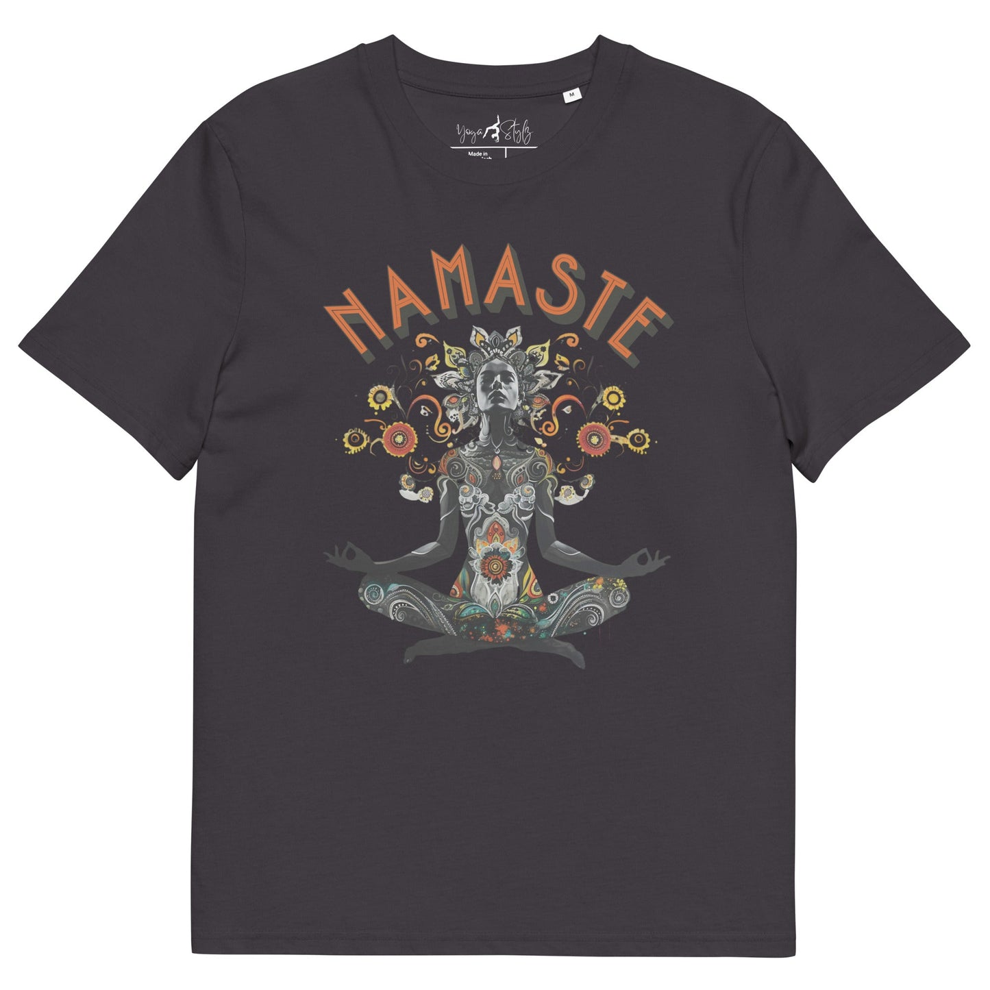 Unisex - Bio - Baumwoll - T-Shirt meditierender Frau - YogaStylz