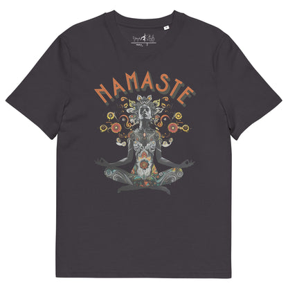 Unisex - Bio - Baumwoll - T-Shirt meditierender Frau - YogaStylz