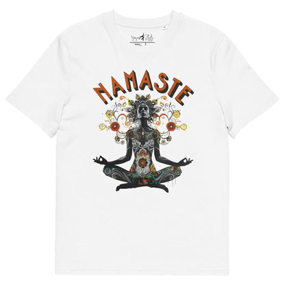 Unisex - Bio - Baumwoll - T-Shirt meditierender Frau - YogaStylz