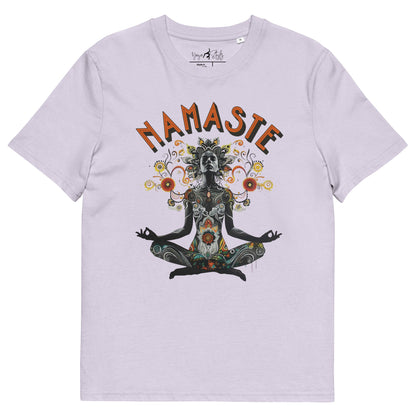 Unisex - Bio - Baumwoll - T-Shirt meditierender Frau - YogaStylz