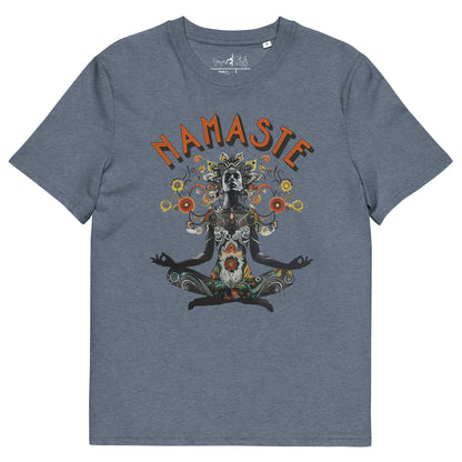 Unisex - Bio - Baumwoll - T-Shirt meditierender Frau - YogaStylz
