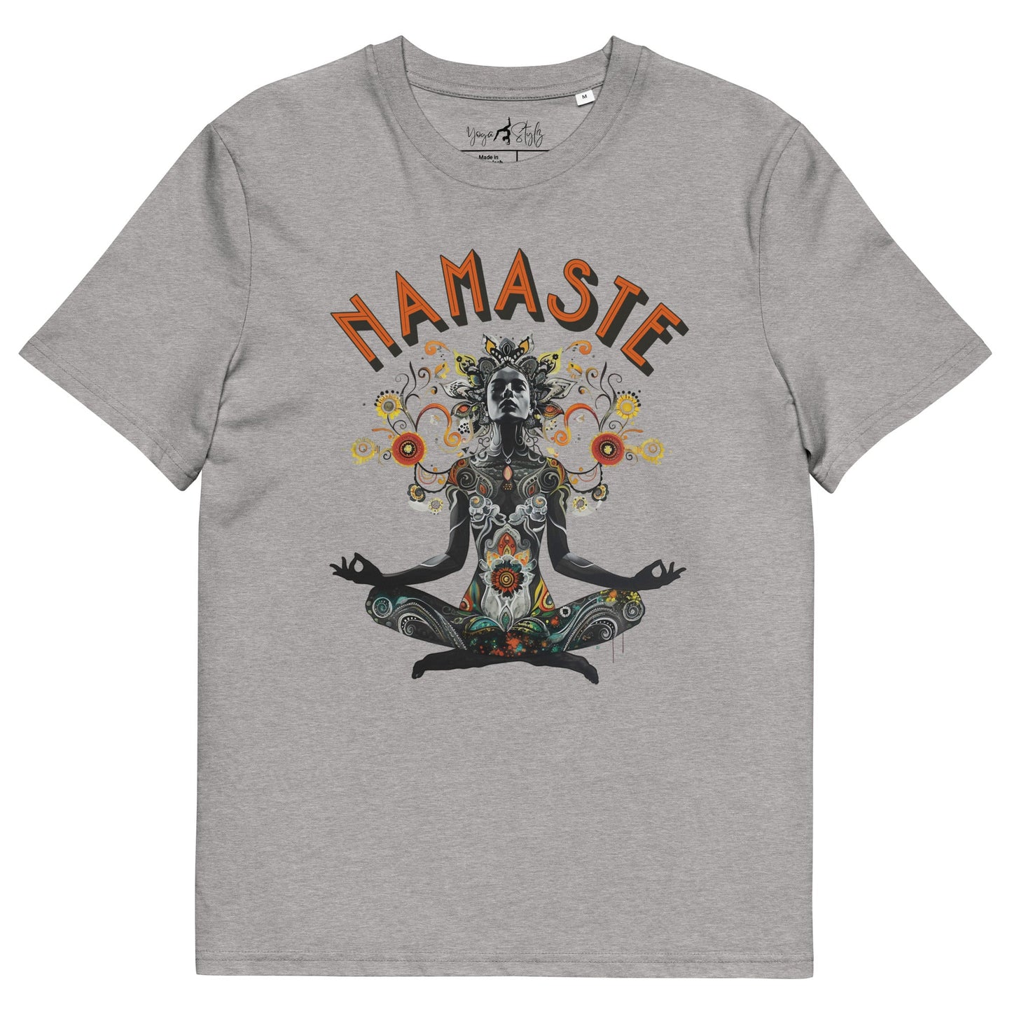 Unisex - Bio - Baumwoll - T-Shirt meditierender Frau - YogaStylz