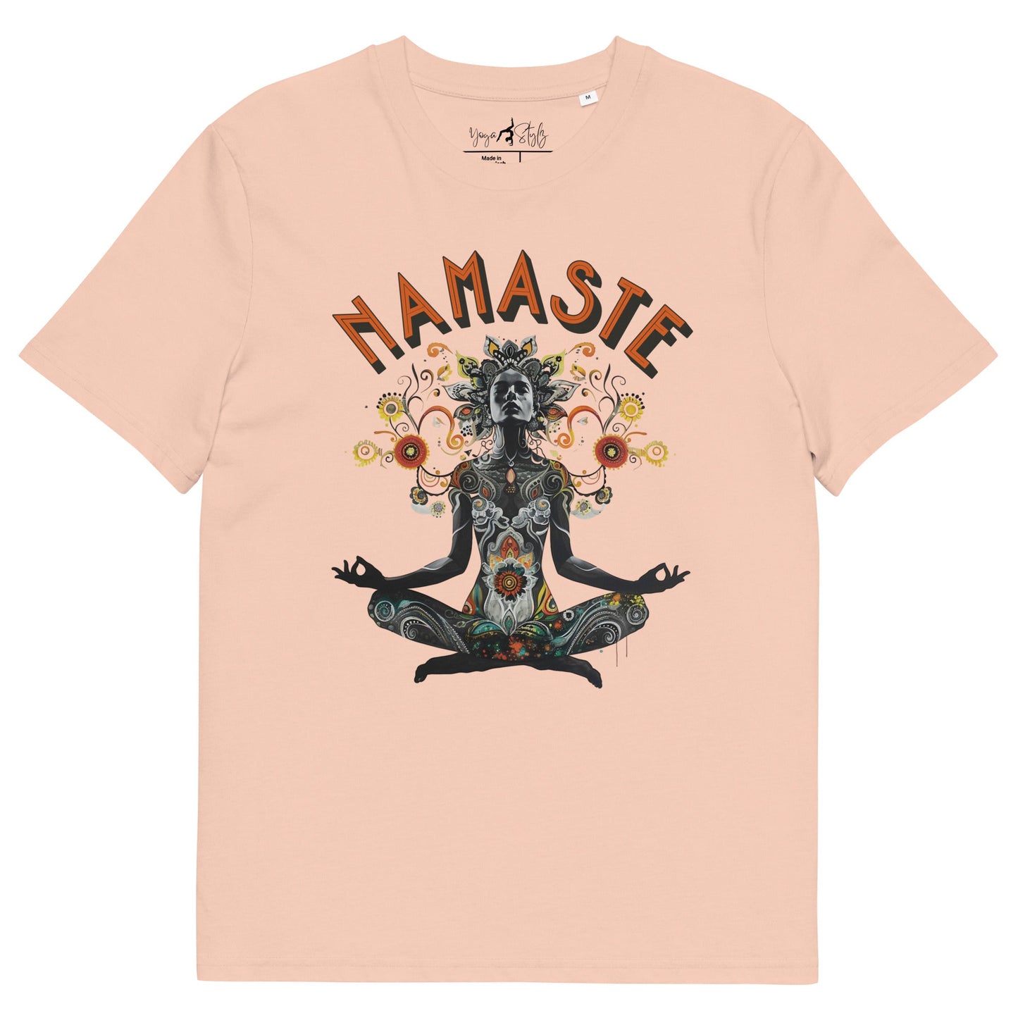 Unisex - Bio - Baumwoll - T-Shirt meditierender Frau - YogaStylz