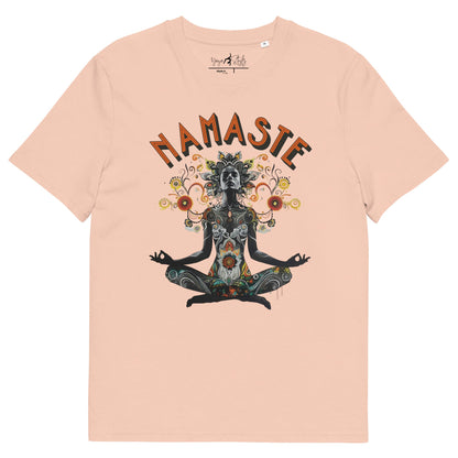 Unisex - Bio - Baumwoll - T-Shirt meditierender Frau - YogaStylz