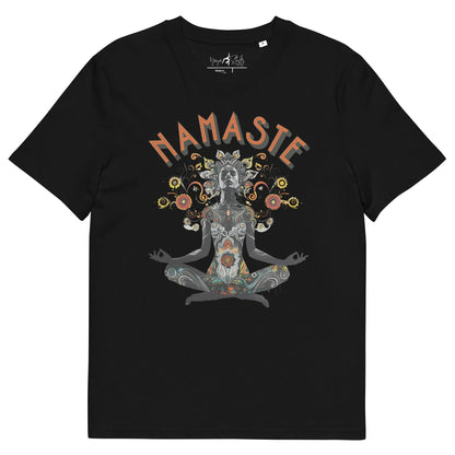 Unisex - Bio - Baumwoll - T-Shirt meditierender Frau - YogaStylz
