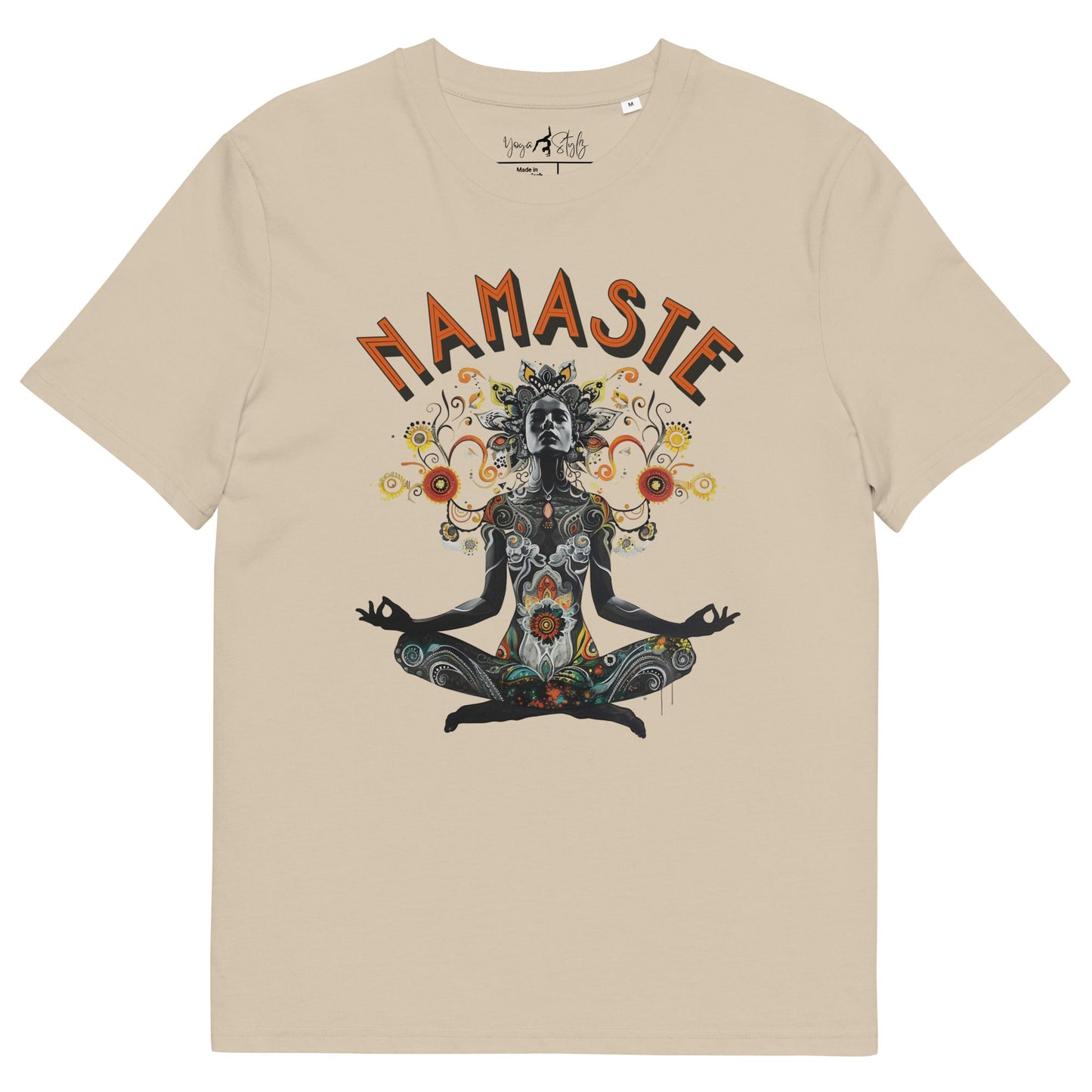 Unisex - Bio - Baumwoll - T-Shirt meditierender Frau - YogaStylz