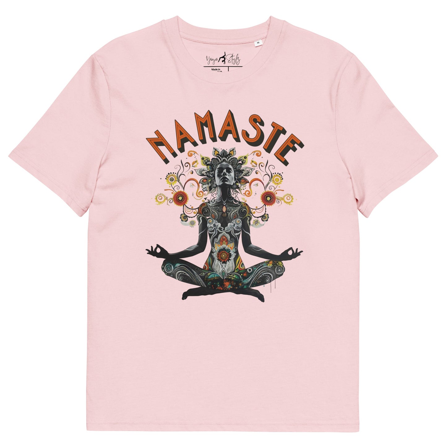 Unisex - Bio - Baumwoll - T-Shirt meditierender Frau - YogaStylz